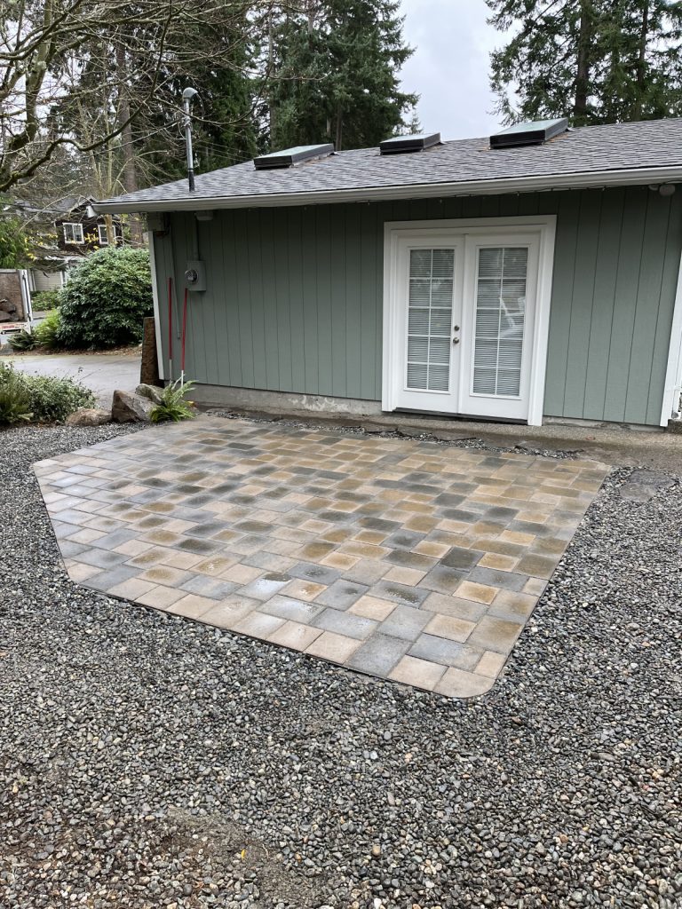 Paver Patio Installation Services for a house.